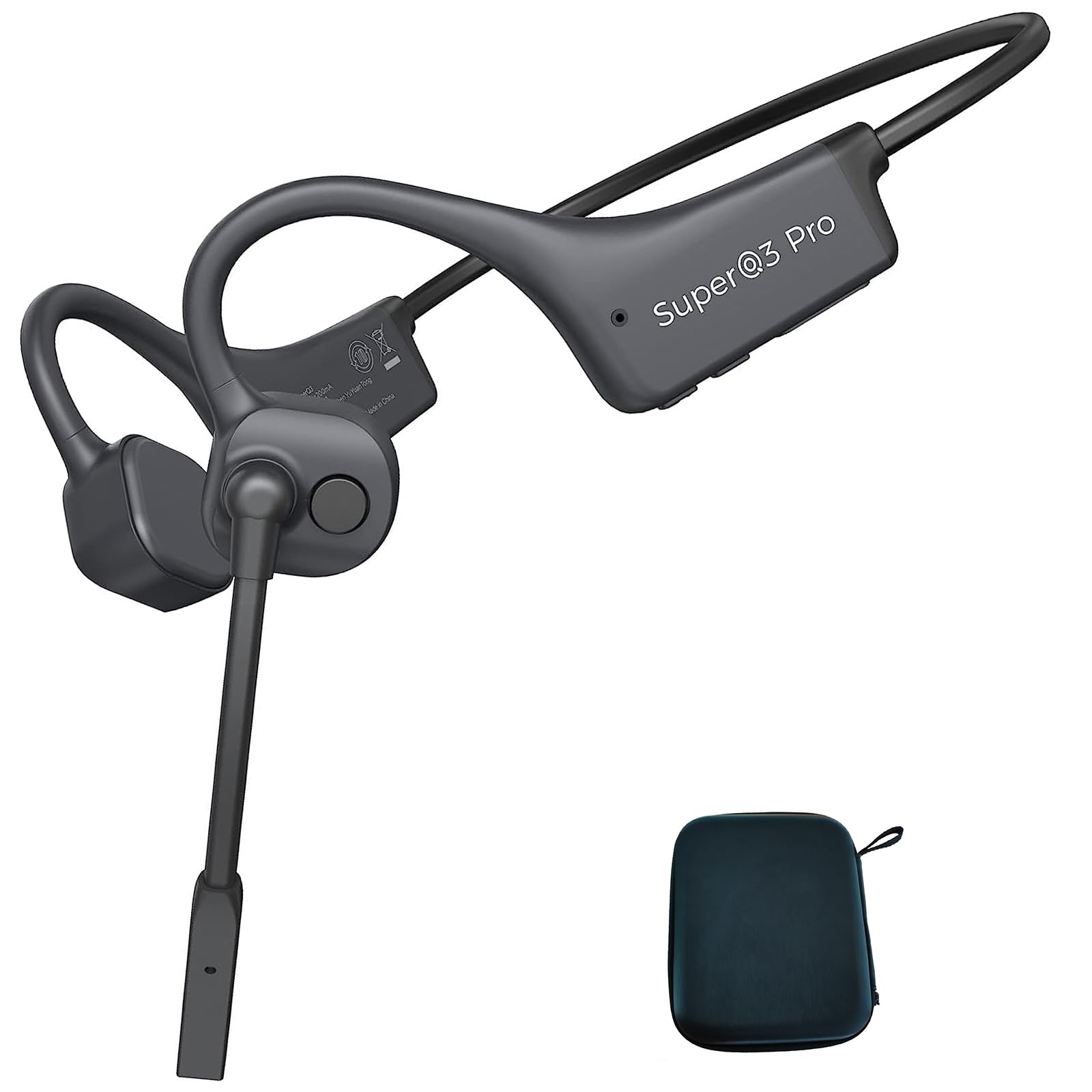 

Наушники Bluetooth с костной проводимостью и шумоподавлением для четкой связи во время бизнеса. Bluetooth-шумоподавление для звонков. Идеально для удаленной работы.