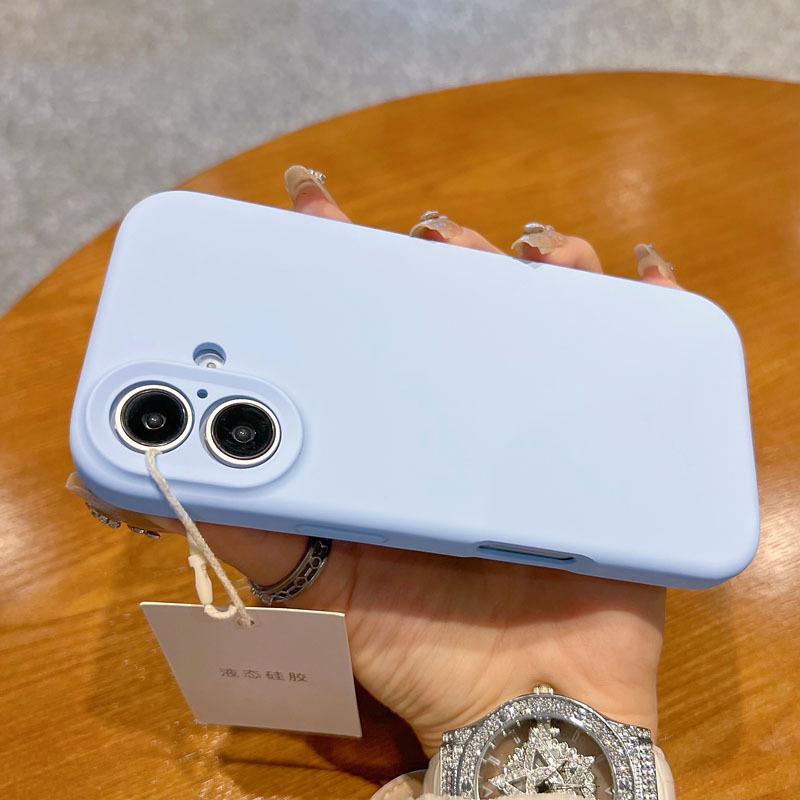 Applicable To iPhone11 Mobile Phone Case, Liquid Silicone Simple Solid Color Apple 11promax Lens All-inclusive Anti-drop Case