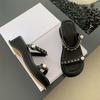 Chain Wedges Slippers Beach Women Shoes Platform Flip Flops New Summer Sandals Casual Mid Heels Shoes Pumps Mujer Slides