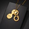 Atoztide Personalized Custom Name Necklace for Women Infinite Heart Stainless Steel Choker Link Chain Jewelry Birthday Gift