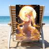 proof beach towel with a Sailor Moon1 pattern - soft,absorbent,quick-drying,machine washable - perfect for swimming,camping,bathing