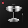 1PC 2023 New Stainless Steel Goblet Cup Ice Cream Dessert Salad Bowl Fruit Plate Snack Dish KTV Bar Supplies
