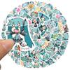 65 Stück Cartoon Süße Hatsune Miku Aufkleber Wasserdicht Vinyl für Laptop Gitarre Skateboard Gepäck Graffiti Aufkleber Kinder Party Geschenk