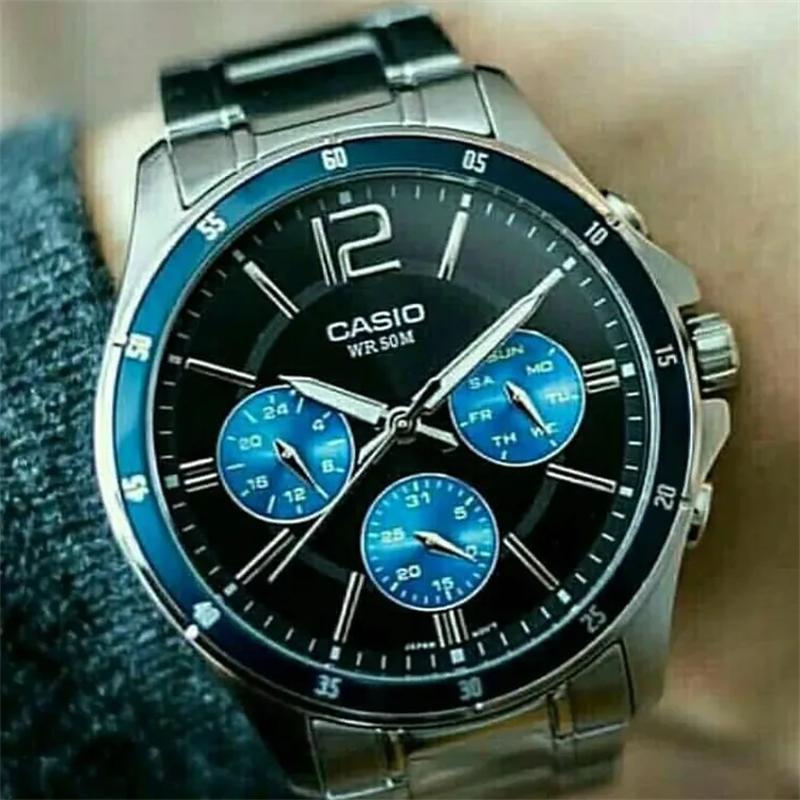 Casio Men Black Watch MTP-1374D-2A-