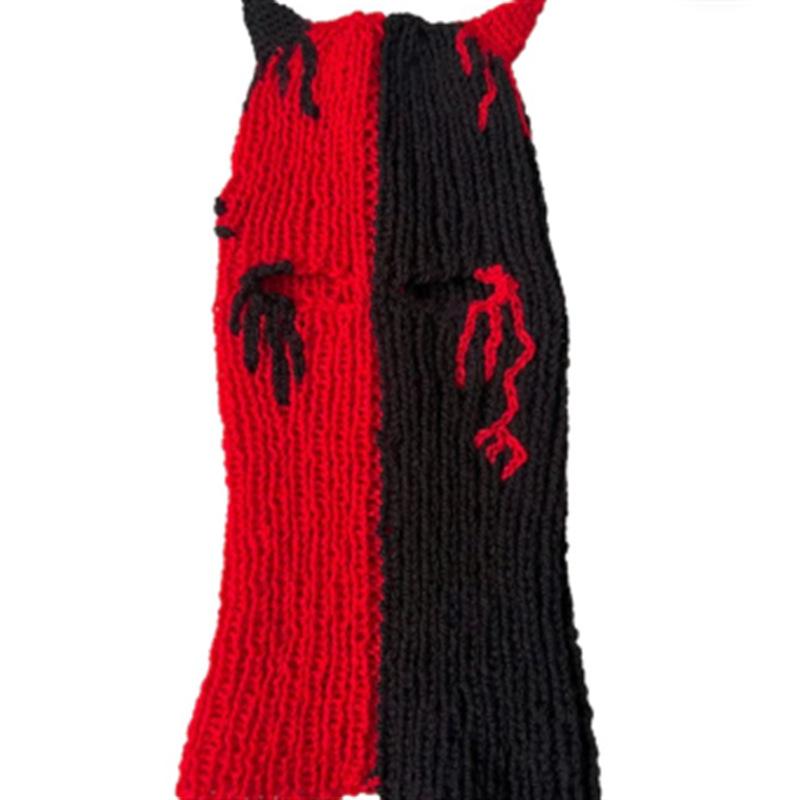 Håndheklet horn morsomt pannebånd mote personlighet dekorativt hodeplagg