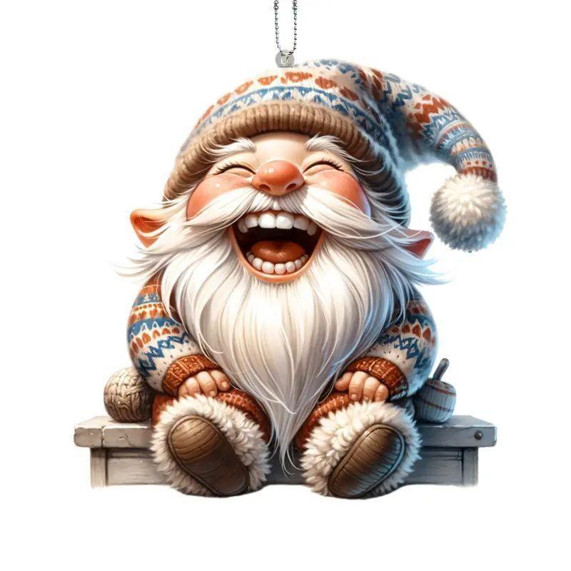 

Acrylic Cartoon Cheerful Car Decor Pendant Fun Backpack Hanging Ornament Style For 1