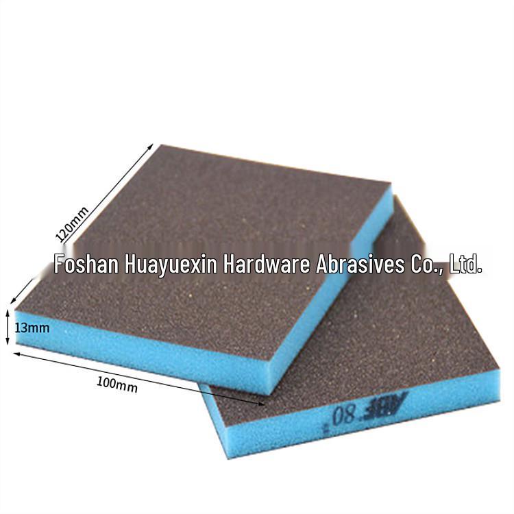 ABF Double-Sided Blue Sponge Sandpaper Block for Jade and Wood Carving