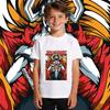 Boys Girls Bleach Ichigo Anime Print Cotton T Shirt Kids Casual Tee Summer Short Sleeve Top