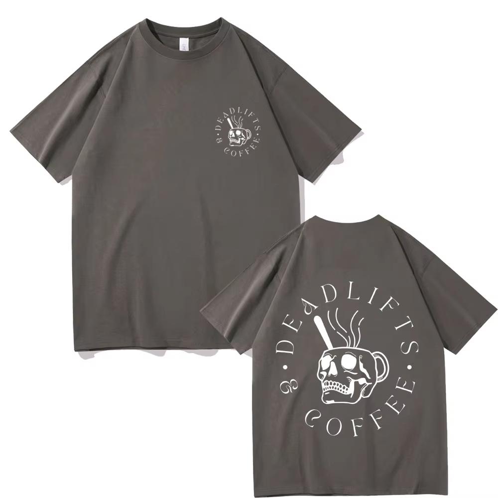 Mens Pure Cotton Tshirt of 2025 Hard Pull Coffee Comfortable Breathable and Highquality A Musthave for Festivals