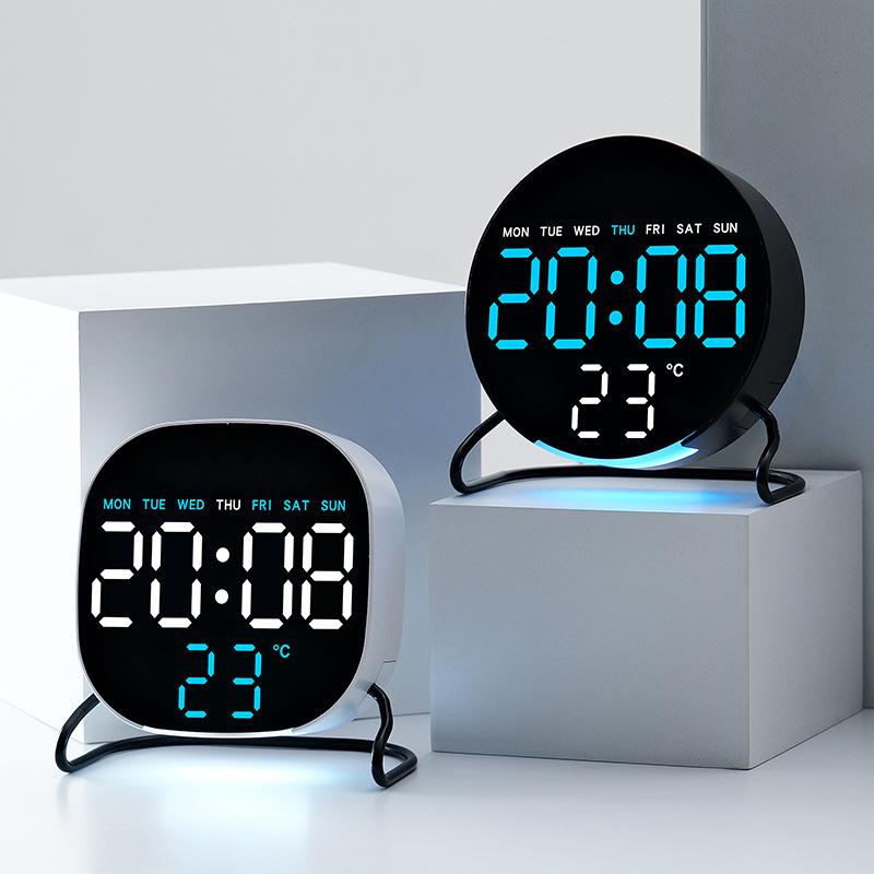 A Desktop LED Clock, A Multi-functional Timepiece Digital Timepiece with Alarm Clock Function and Night Light