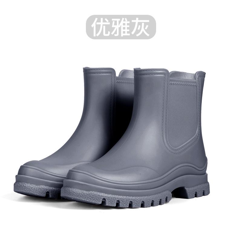 

Женские модные британские водонепроницаемые резиновые сапоги 41