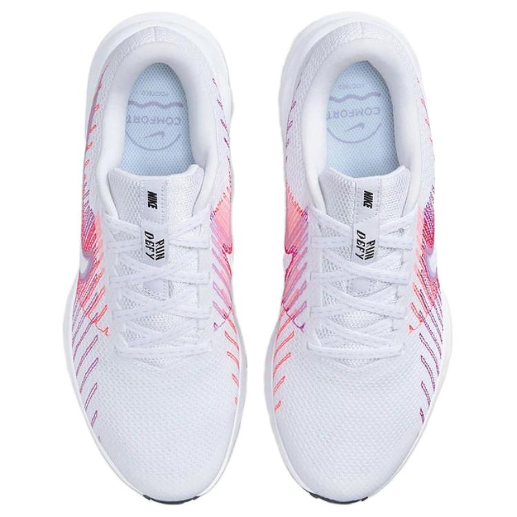 Nike Run Defy Comfortable Versatile Breathable Low-Top Running Shoes Women Sneaker White Pink HM9593-102
