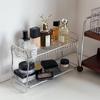 Stainless Steel Bathroom Toilet Countertop Rack Multi-layer Desktop Cosmetic Skin Care Product Storage Rack Cup Finishing Rack