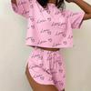 Sommer Neuer Stil Modisches Lässiges Hauskleid Kurzärmeliges Zweiteiliges Damenkleid Set