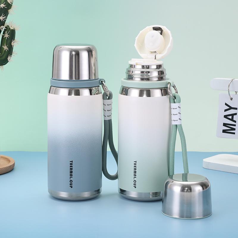 Sling Bounce Outdoor Sports Water Cup Large Capacity High Appearance Level Thermos Cup Car Stainless Steel Roma Cup