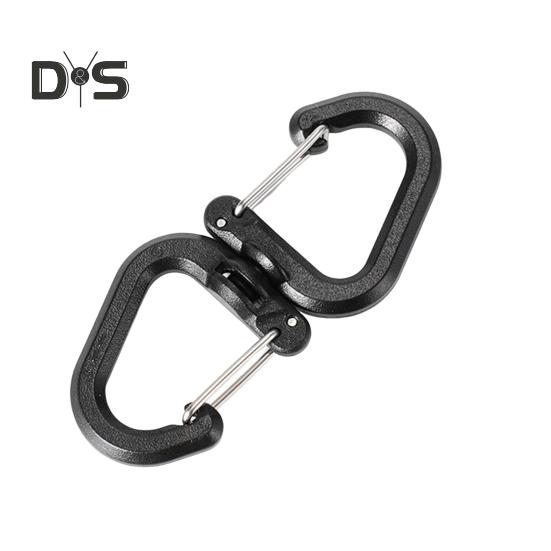 1/5 ks Otočný háček o 360 stupňů Přenosný lehký Venkovní kempování Turistika S-háček Otočný Věšák Závěsná přezka Kempingové příslušenství