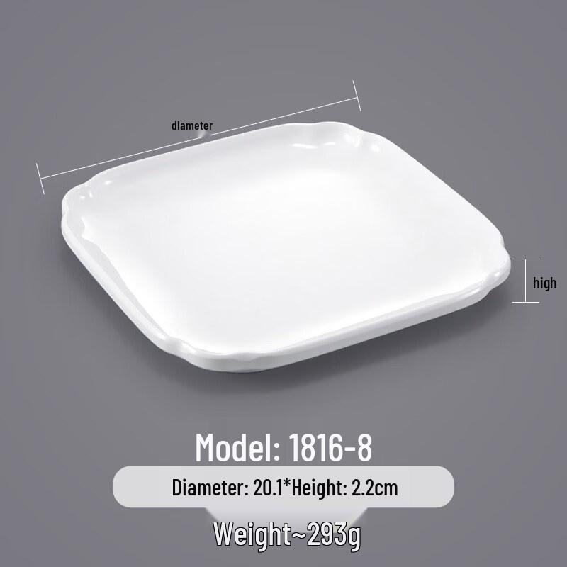 A5 Melamine Restaurant Shallow Dinner Plate