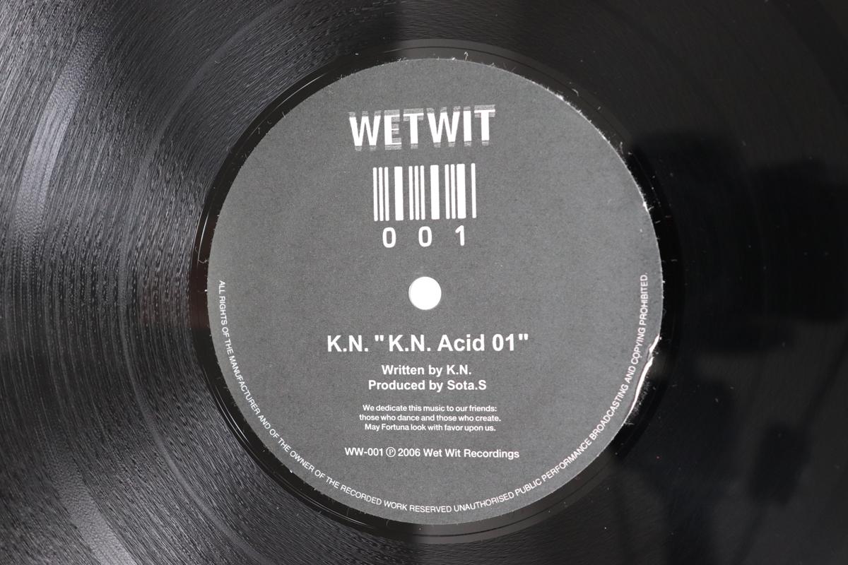 

12inch Record KN DJ MONOBE K.N. Acid 01 Luv Machine WW001 Wet Wit Recordi 2006 Japan Dance Electronica Used