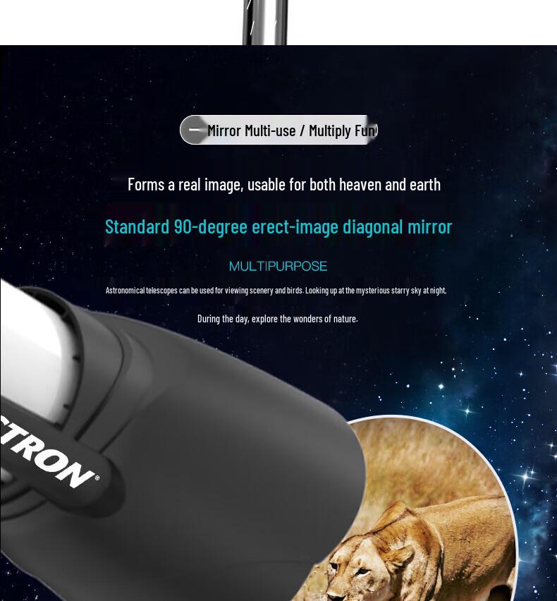 Celestron AstroMaster 102AZ High Magnification Professional Telescope for Deep Space Observation and Science Education