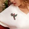 Luxury Rhinestone Bird Brooches for Women Unisex Fashion Animal Pins Friend Event Party New Gifts Jewelry Decoration Accessories