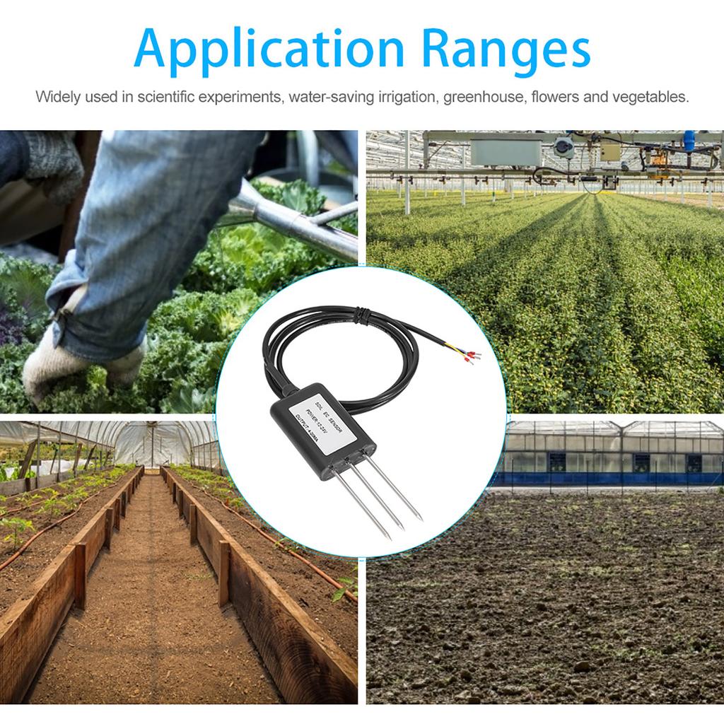 4-20MA Professional Waterproof Soil Conductivity Sensor Meter Detector Monitor