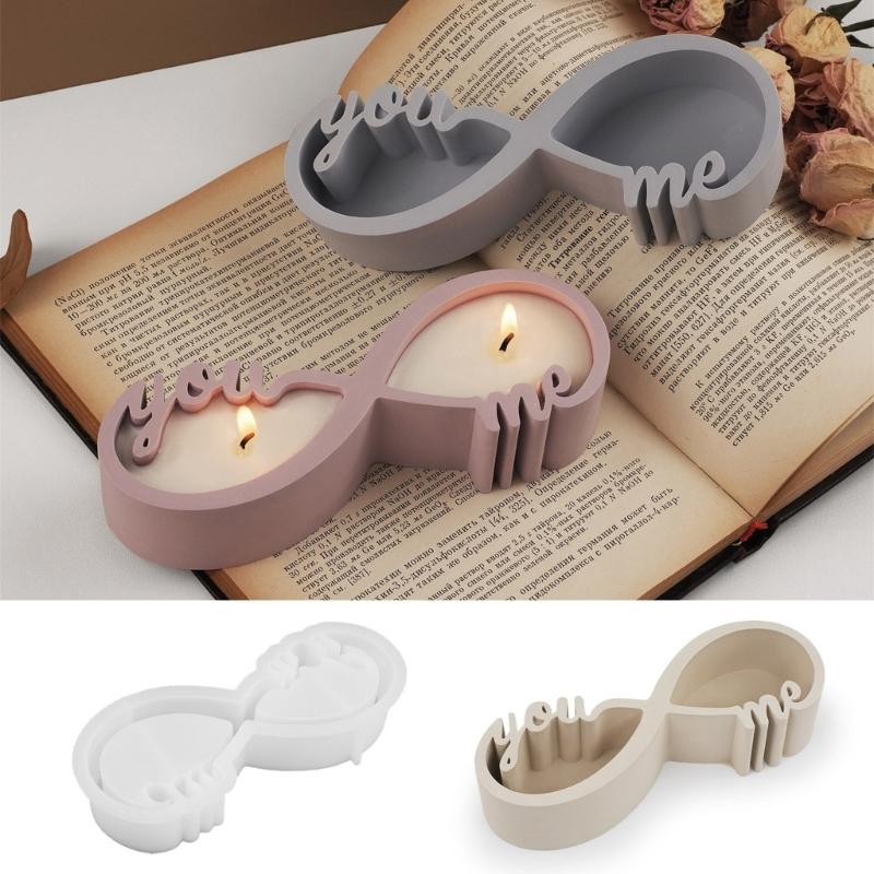 Creative Candle Holder Sturdy Silicone Mold for Customized Designs Smooth Surfaces Portable and Practical Craft Supplies