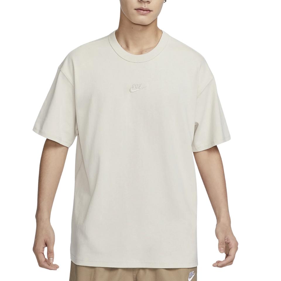 Nike Sportswear Premium Essentials Loose Comfortable Round-Neck Short-Sleeve T-Shirt With Dropped Shoulders Men Tops White DO7393-104