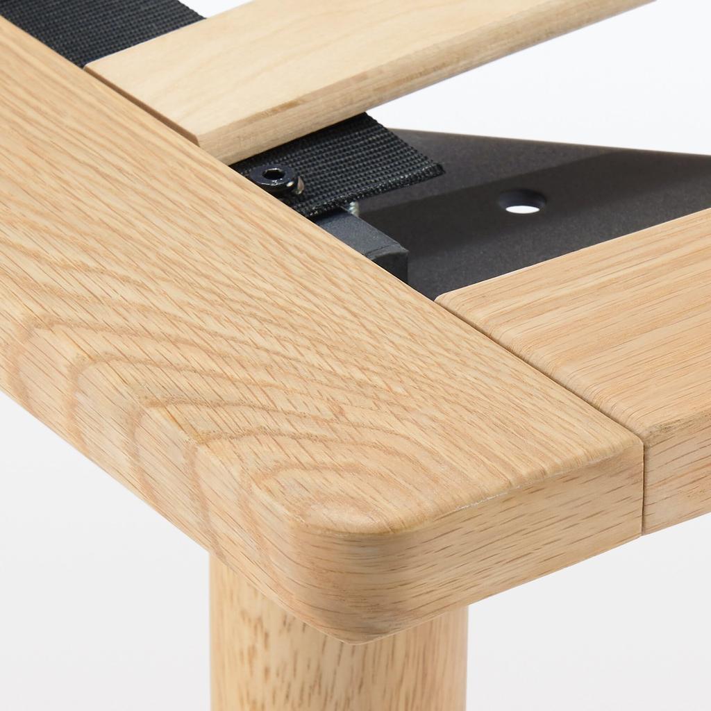 MUJI Wooden Bed Small Width X Depth 202 X Height Oak Veneer 12892137 Sold Frame, Size, 85.5 5.5 Cm, (Legs Separately/Customer Installed)