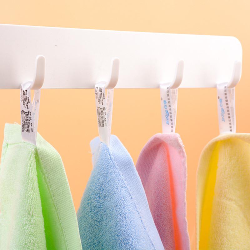 1Pc 25x25cm Small Kindergarten Cartoon Fruit Embroidered Cotton Soft Absorbent Children Kids Baby Square  Face Towel