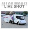 1/32 Semi Container Truck Transport Vehicle Truck Alloy Toy Car Model Sound and Light Children's Toy Collectibles Gift