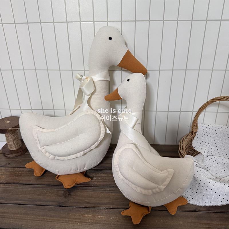Cute Cartoon Goose Plush Doll – Comforting Baby & Children's Swan Pillow Gift