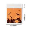100PCS/Set Pumpkin Party Ghost Printed Nougat Candy Bags Biscuits Snack Packaging Bags  Unisex