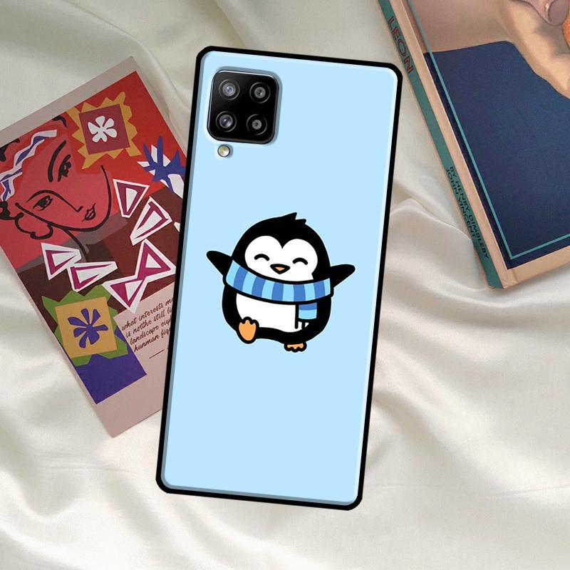 Cute Cartoon Penguin Cover For Samsung Galaxy A14 A34 A54 A12 A22 A32 A52 A72 A13 A23 A33 A53 A52S A71 A51 Case