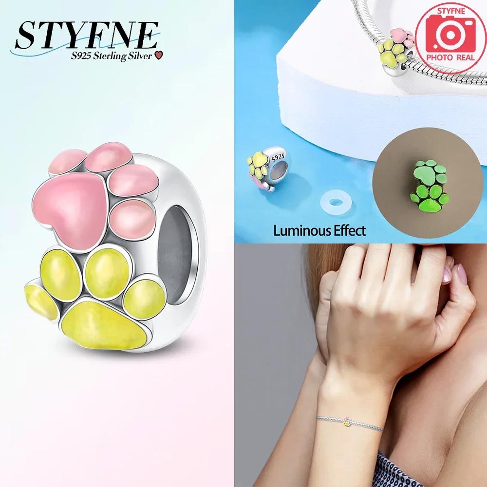 Classic Original Copper Charms Luminous Clawed Butterfly Glowing Stars Bead Fit Bracelet Women Jewelry Diy Fine Gift Making