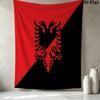 Republika Albania Gobelin Ścienny Estetyczny Wiszący na Ścianę Koc z Drukowanej Tkaniny Dekoracyjne Gobeliny Do Sypialni Salonu Wystrój Domu