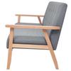 Vidaxl Sofa 3-Osobowa, Tapicerowana Tkaniną, Jasnoszara