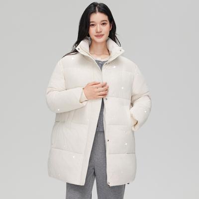New Down Cotton-padded Clothes for Women's Winter Fashion Versatile Stand-up Collar Thickened Cotton-padded Jacket