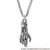 Mode Teufel Hand Halskette Zombie Verband Hände Punk Rock Männer Anhänger Kette Retro für Freund Biker Party Schmuck Geschenk