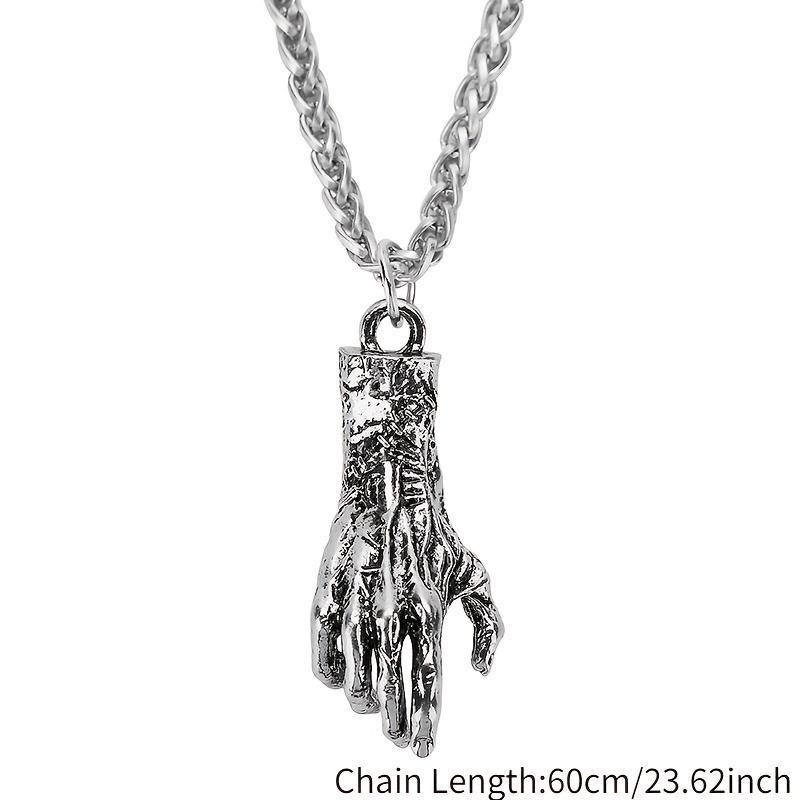Mode Teufel Hand Halskette Zombie Verband Hände Punk Rock Männer Anhänger Kette Retro für Freund Biker Party Schmuck Geschenk