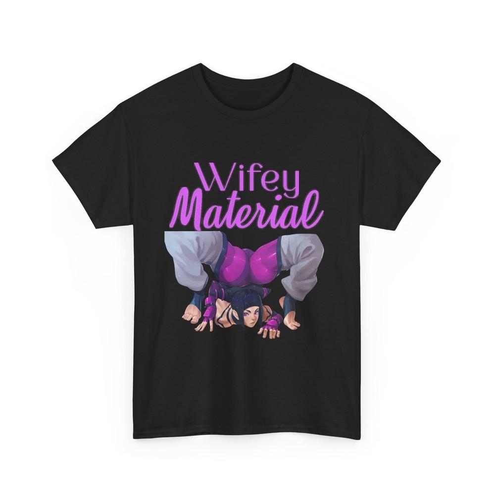 

Unisex Juri Han Street Fighter Tee, Wifey Material, SF6, Custom Juri T-shirt L