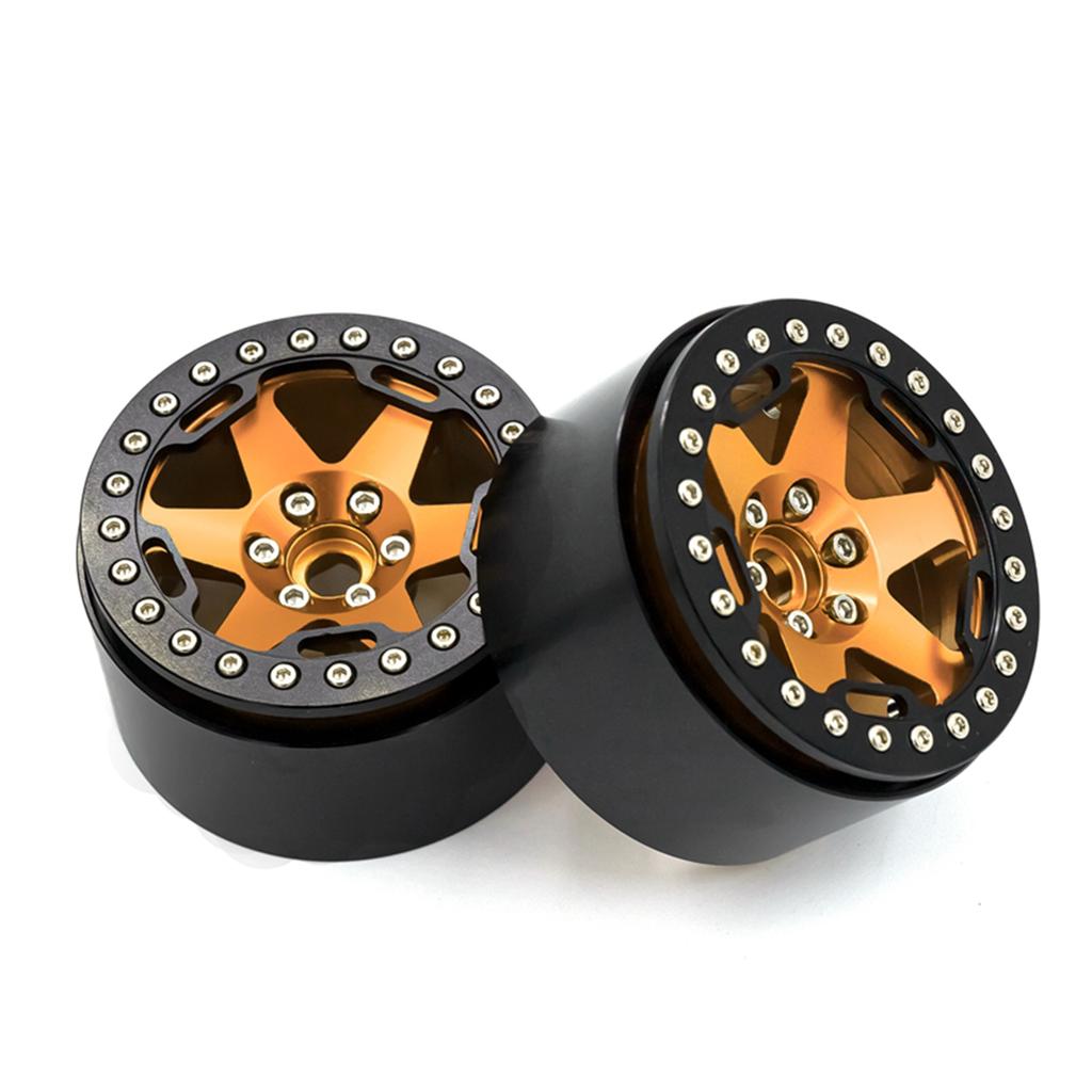 Aluminum Alloy Wheel   Beadlock 2.2in Wheel  s Hub 4pcs Replacement for 1Celsius10 1Celsius8   90046 90047 RR10 RC Car