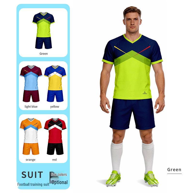 Adult Football Kit: Quick-Drying, Moisture-Wicking, Fast-Drying Short Sleeve Sportswear