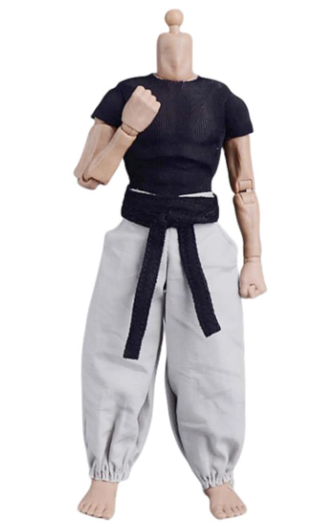 HiPlay ATStory 1/12 Scale Combat Suit 06FS047C T-Shirt, Belt, and Pants for Articulated Action Figures, Compatible with TBLeague Bodies