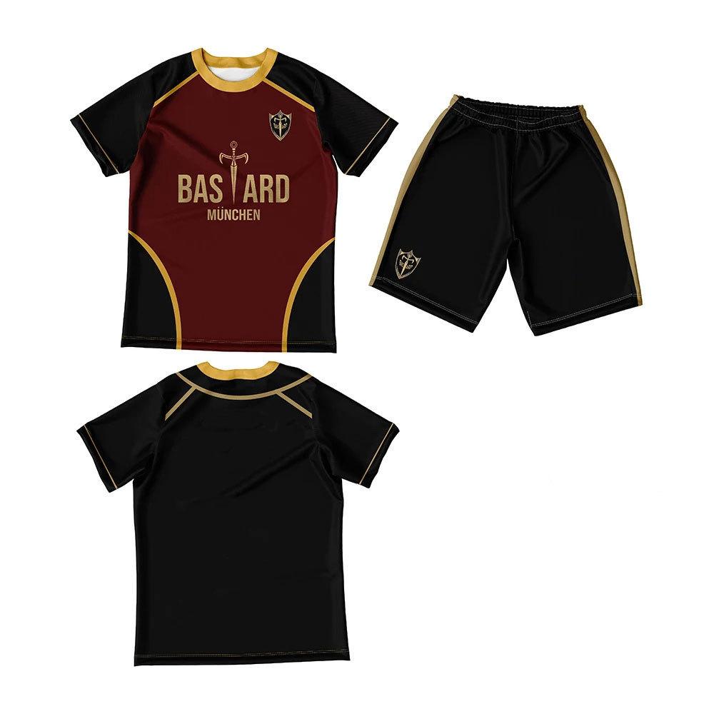 

Чоловічий комплект джерсі Футзальний футбольний візерунок Аніме Blue Lock Bastard Munchen 3D-друк Футболка Шорти 2 шт. Комплекти Костюм Спортивні топи Футболка Хлопчик M