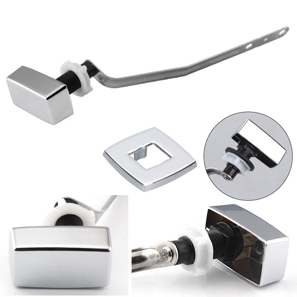 Pull Rod Toilet Flush Handle Stainless Steel Toilet Trip Lever  Plumbing Replacement