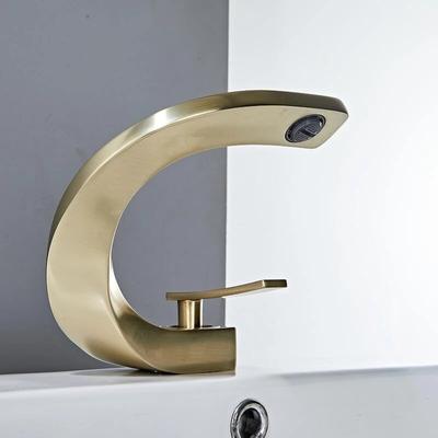 Tuqiu Basin Faucet Brushed Gold Bathroom Mixer Tap Black/Nickel/Chrome Wash Basin Faucet Hot and Cold Sink Faucet New