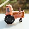 Children's Cartoon Tractor Toy Model - Green and White Alloy Simulation, Perfect Birthday Gift