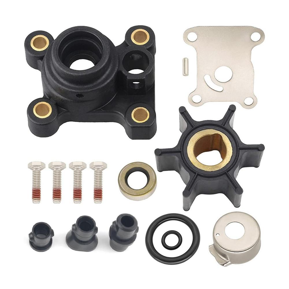 Water Pump Impeller For Johnson/Evinrude 9.9hp 15hp Outboard Motor Engine 394711 Complete Replacement Water Pump Impeller Kit 15pcs