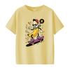 New fashionable and fun skateboard banana print Tshirt casual short sleeved suitable for Womens daily Tshirt in all seasons