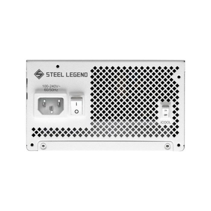 Fuente De Alimentación Asrock 1000W Certificación 80+ Gold Steel Legend Blanca Diseño ATX